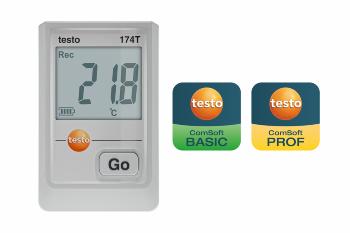 Testo 174T – Mini temperatur datalogger med USB-C og PC software (Hvid)